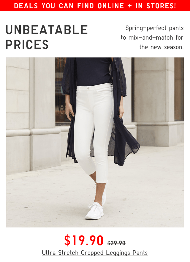 UNBEATABLE PRICES - $19.90 ULTRA STRETCH CROPPED LEGGINGS PANTS