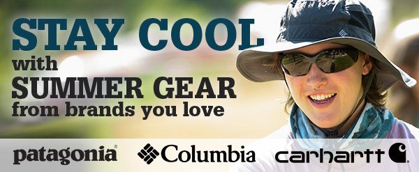 Stay cool with summer gear from brands you love like Patagonia, Columbia and Carhartt