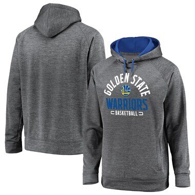 Golden State Warriors Fanatics Branded Battle Charged Pullover Hoodie - Gray