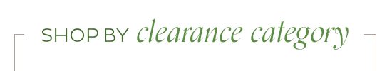 Shop By Clearance Category