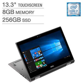 Dell Inspiron 13 5000 Series 2-in-1 1080p Touchscreen Laptop with Intel Core i7 Processor, 8GB Memory, and 256GB SSD