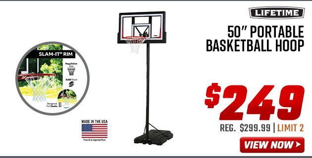 Lifetime 50'' Portable Basketball Hoop