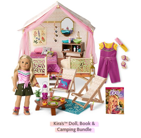 Kira’s™ Doll, Book & Camping Bundle