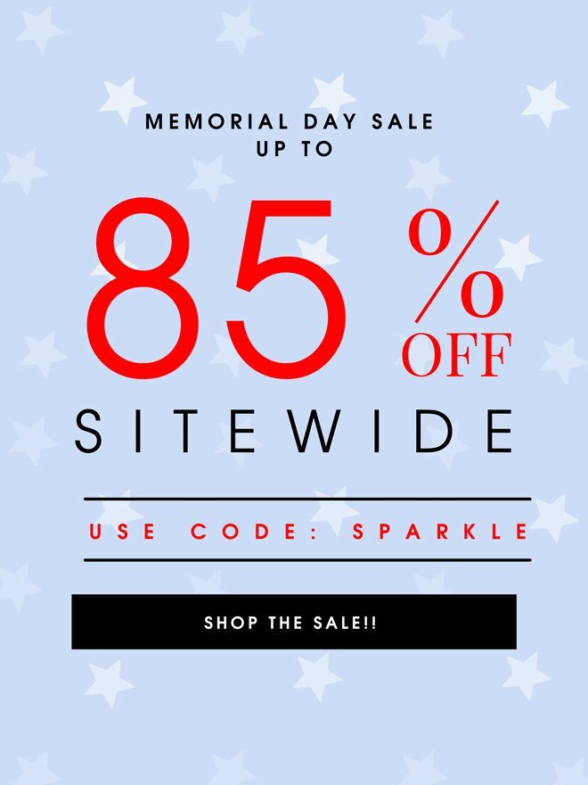 Memorial Day Sale - Up To 85% OFF !