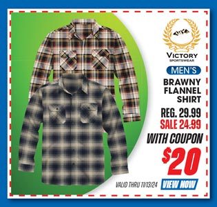 Victory Sportswear Men's Brawny Flannel Shirt