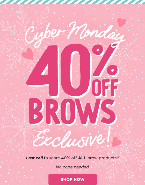 40% off all brow products