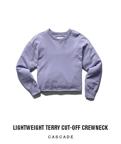 LIGHTWEIGHT TERRY CUT-OFF CREWNECK | CASCADE