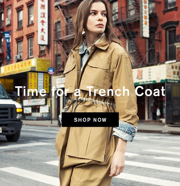 hunter refined trench coat