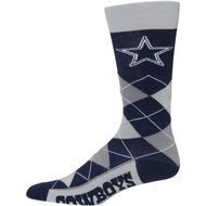 Dallas Cowboys For Bare Feet Argyle Crew Socks