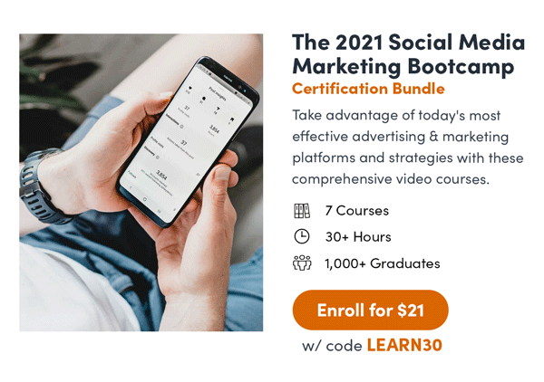 The 2021 Social Media Marketing Bootcamp Certification Bundle