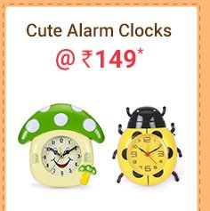 Cute Alarm Clocks @ Rs. 199* | Coupon: MN149AC
