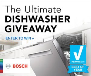 Enter to win a Bosch Dishwasher!