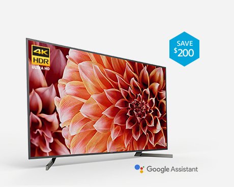 65" Class (64.5" diag.) X900F 4K HDR Ultra HD TV