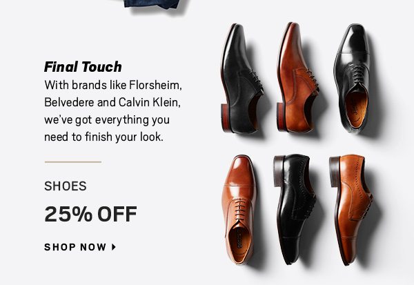 Shoes 25% Off - Shop Now