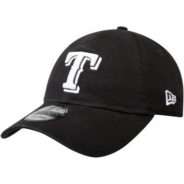 Texas Rangers New Era Core Classic Twill 9TWENTY Adjustable Hat - Black