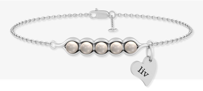 Cultured Pearl Peas In A Pod Bracelet