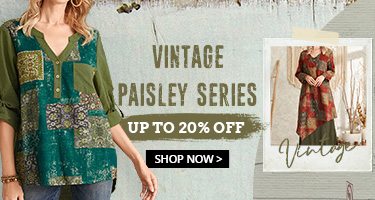 Vintage paisley series up to 20% off