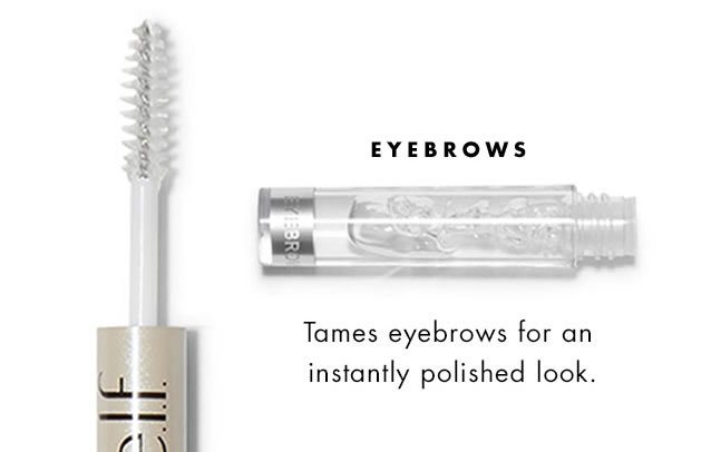 Eyebrows. Tames eyebrows for an instantly polished look.