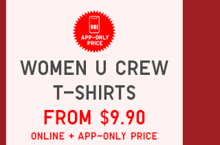 BANNER1 SUBHEADER2- WOMEN U CREW T-SHIRTS