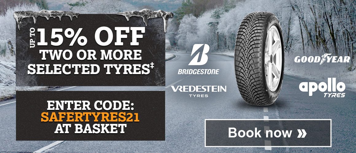 UP TO 15% OFF SELECTED TYRES