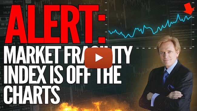 Alert: Mike Maloney's "Market Fragility Index" Is off the Charts