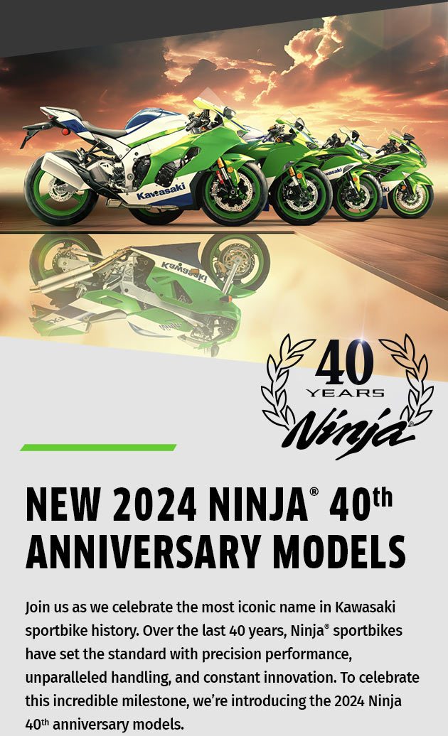 New 2024 Ninja® 40th Anniversary Models