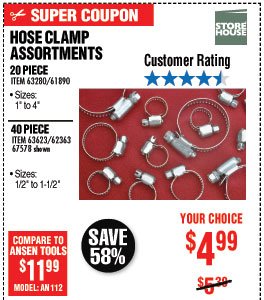 40 Pc Hose Clamp Assortment 