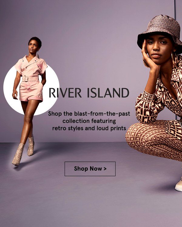 River Island. Shop the blast-from-the-past collection featuring retro styles and loud prints