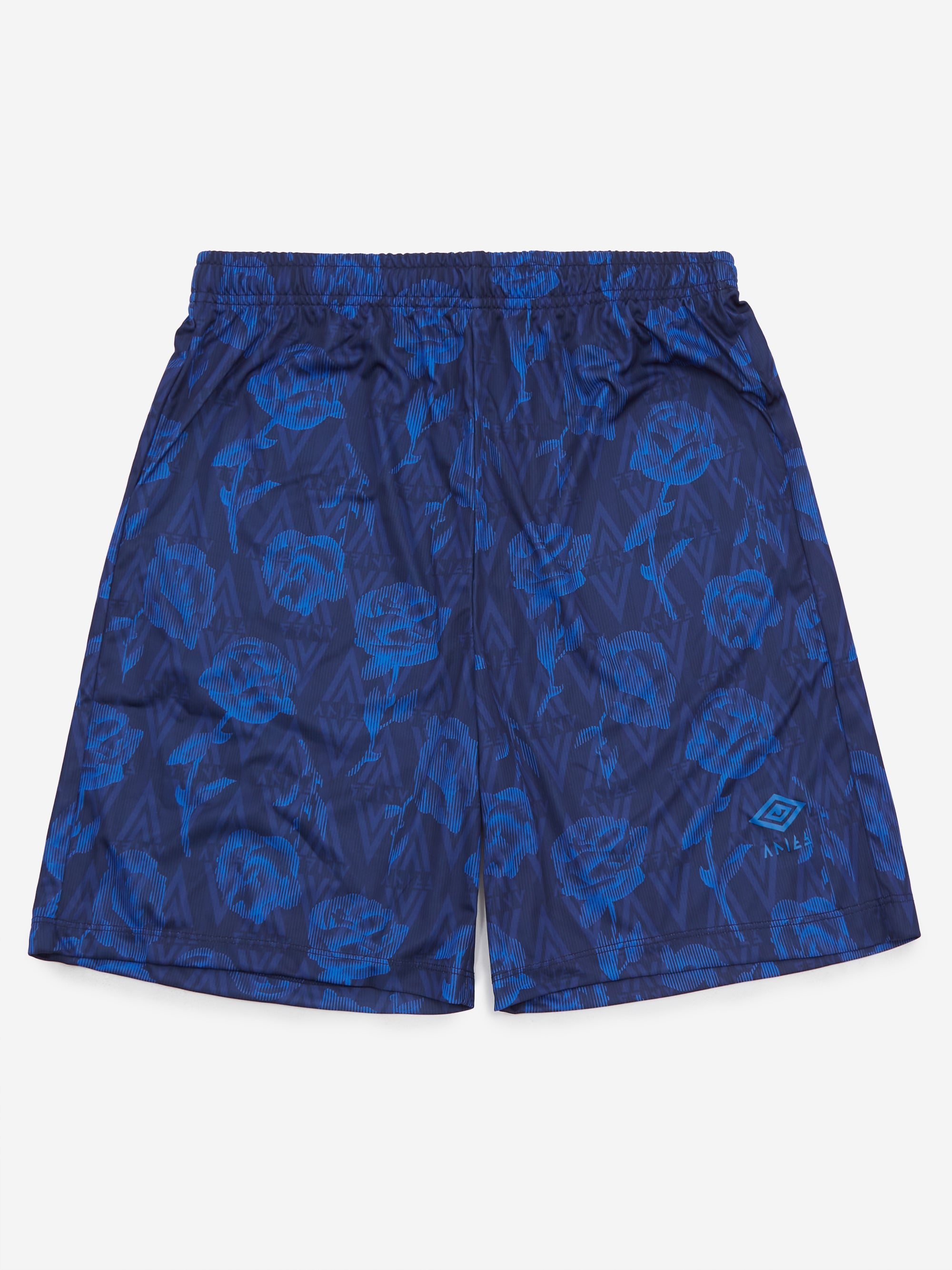 Image of Aries x Umbro Roses Football Shorts - Blue