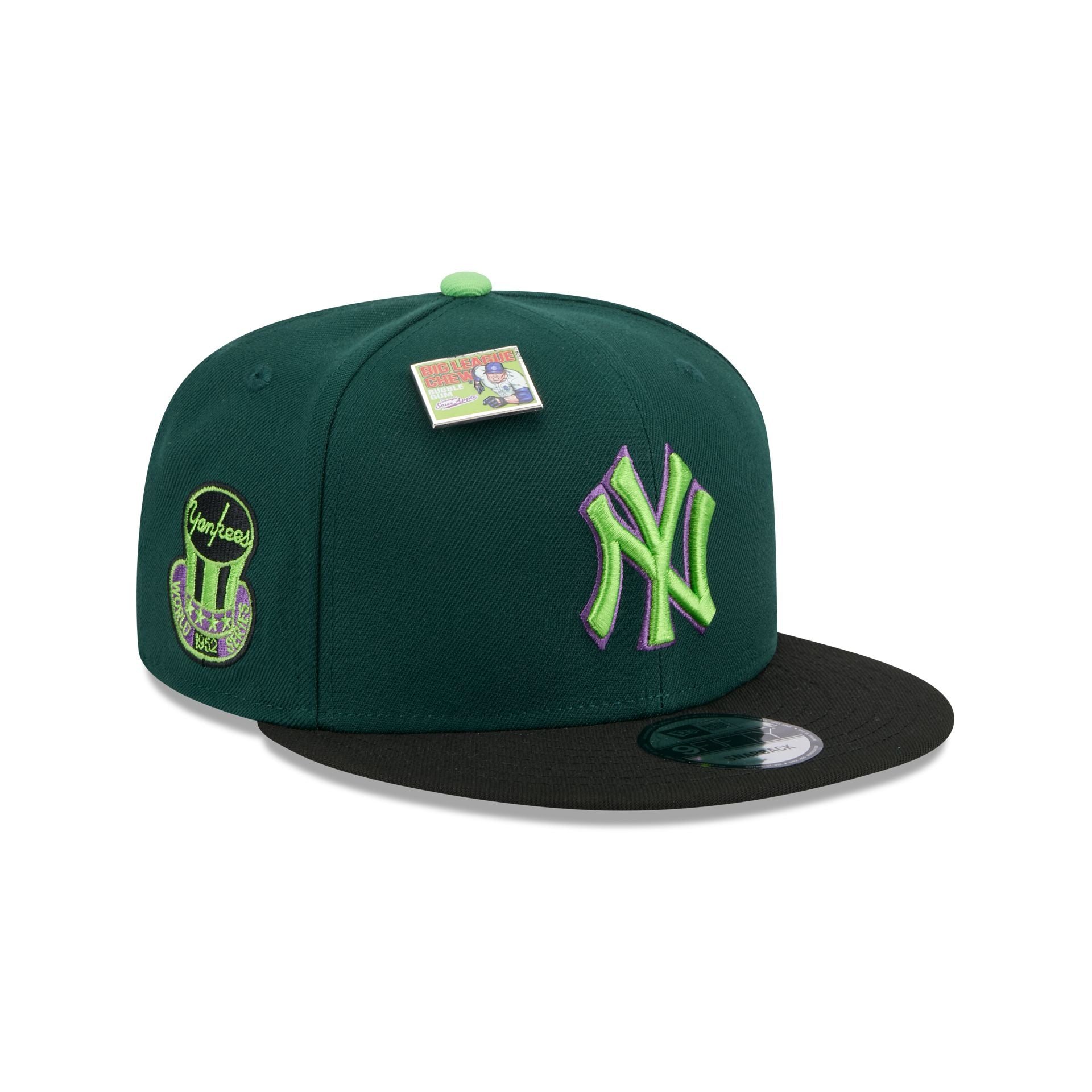 Image of Big League Chew X New York Yankees Sour Apple 9FIFTY Snapback Hat