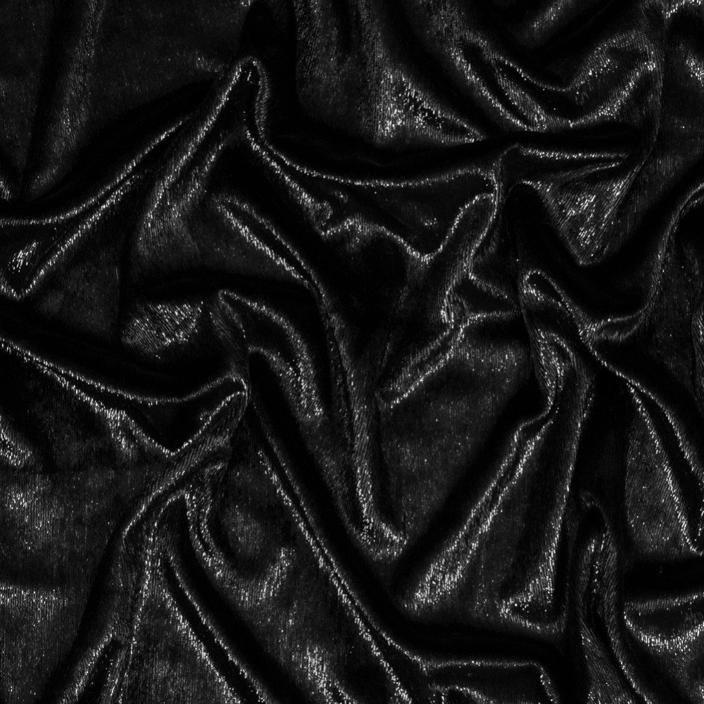 322192-SWATCH: Black Metallic Velvet