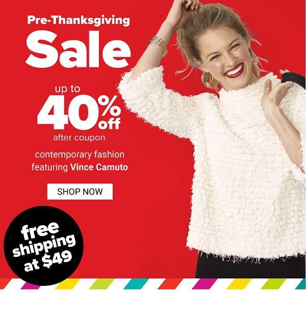 up to 40% off after coupon contemporary fashion featuring Vince Camuto - Shop Now