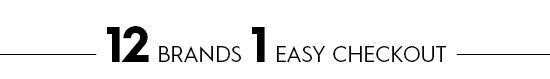 12 Brands 1 Easy Checkout