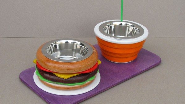 Food-Themed Pet Bowl Holders