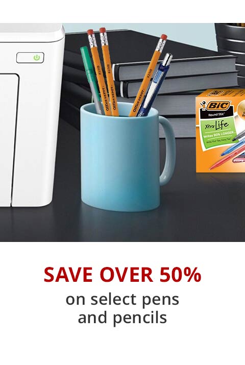 Save Up To 50% On Writing: Pens & Pencils