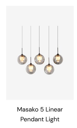 Masska 5 linear pendant light