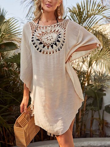 Hollow Out Tassel Cover Up