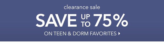 CLEARANCE SALE, SAVE UP TO 75%