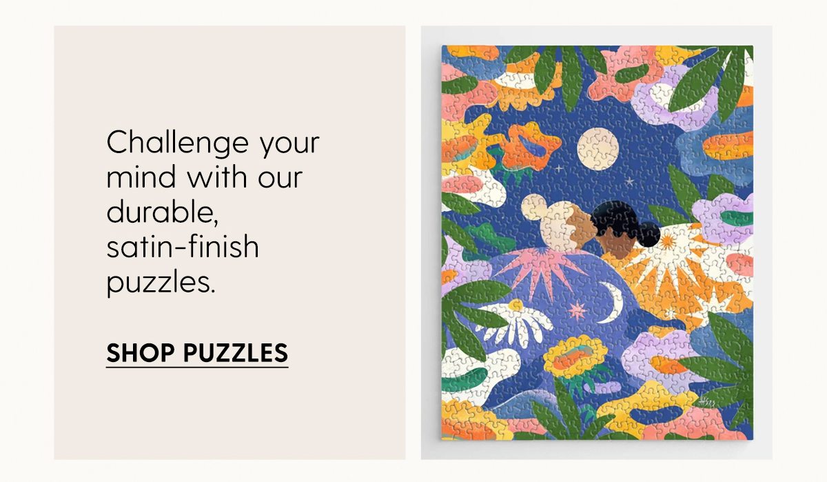 Challenge your mind with our durable, satin-finish puzzles. | Shop Puzzles