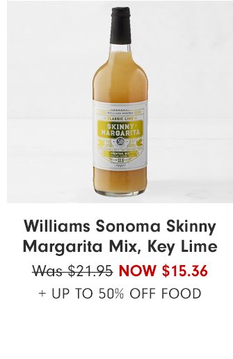 Williams Sonoma Skinny Margarita Mix, Key Lime - Now $15.36 + Up to 50% OFF FOOD 