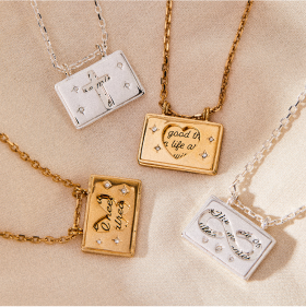 Hidden Message Infinity Affirmation Necklace | Shop Now