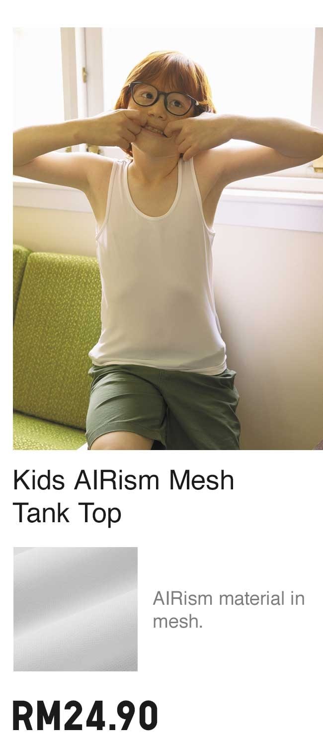 Kids AIRism Mesh Tank Top