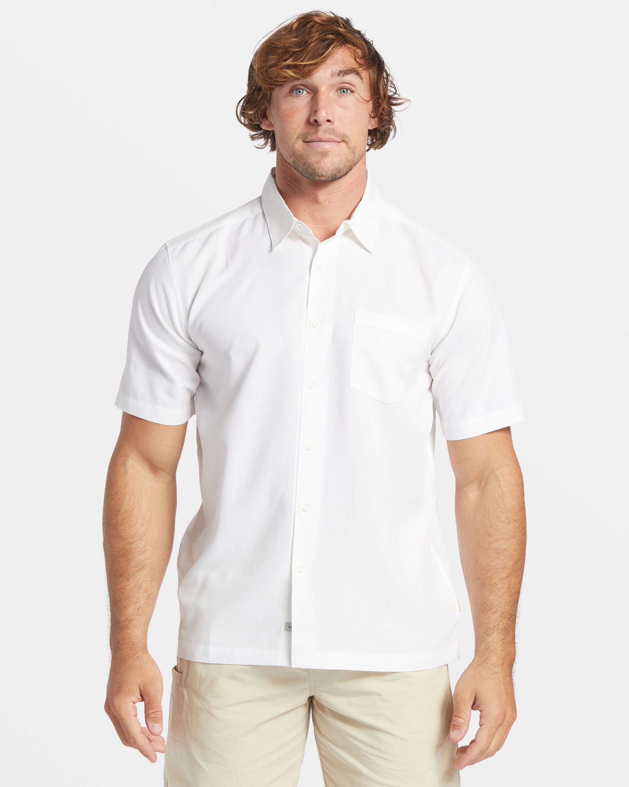 Image of Waterman Centinela Premium Anti-Wrinkle Shirt - White Centinella