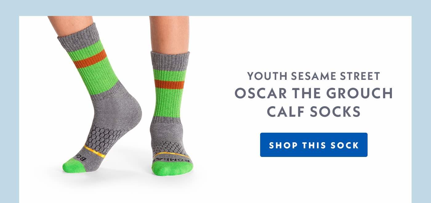 Youth Sesame Street Oscar The Grouch. Shop This Sock.