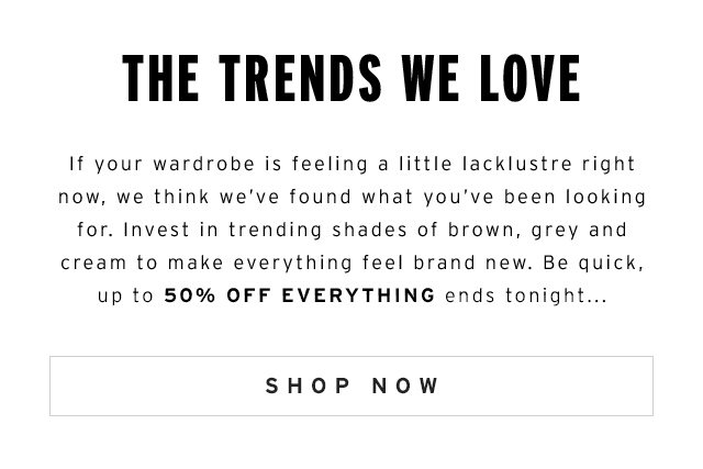 The trending colours your wardrobe needs...