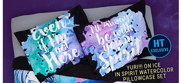 Yuri On Ice In Spirit Watercolor Pillowcase Set