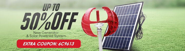 New Generator & Solar Powered System Up To 50% OFF