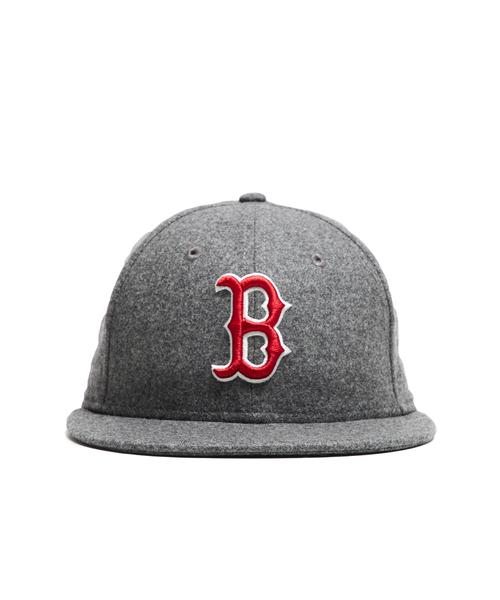 EXCLUSIVE BOSTON RED SOX HAT IN ITALIAN BARBERIS WOOL FLANNEL