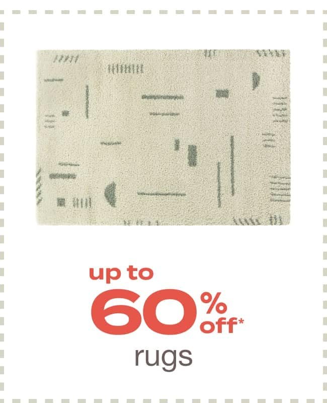 Up to 60% off Rugs