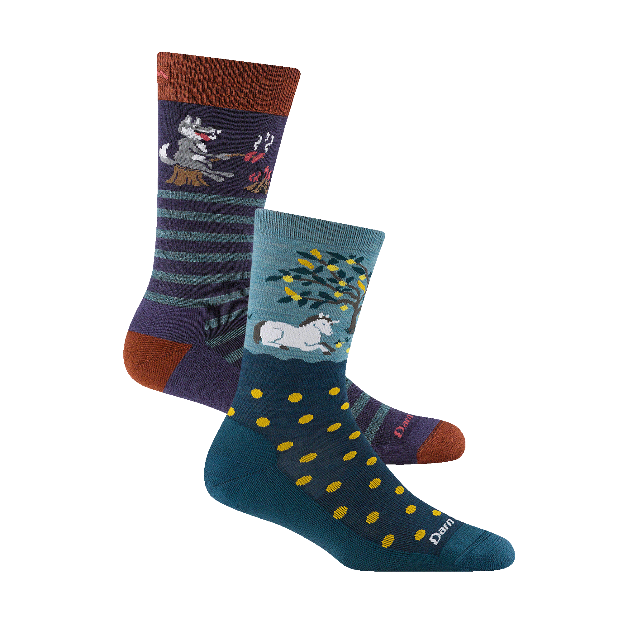 Image of Men's and Women's Animal 2-Pack Lifestyle Socks